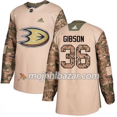 Dresovi Anaheim Ducks John Gibson 36 Adidas 2017-2018 Camo Veterans Day Practice Authentic - Muške Dresovi Anaheim Ducks John Gibson 36 Adidas 2017-2018 Camo Veterans Day Practice Authentic - Muške
